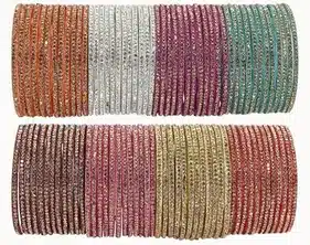 ShimmerGlow Traditional Bangles Combo Set